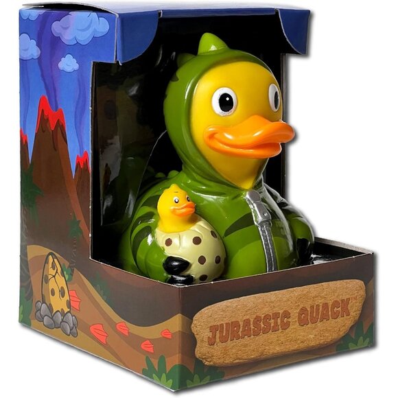 Jurassic Quack Rubber Duck CelebriDucks Collectible Toy - Picture 5 of 5